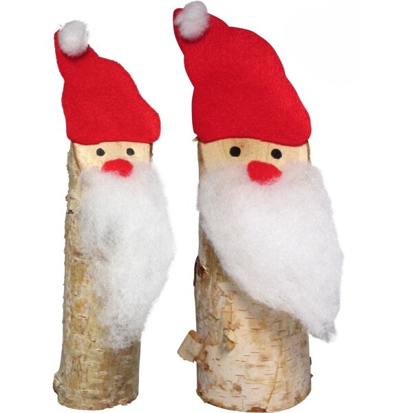 Bastelset Baumstämmchen Nikolaus von Prell, 5 Stück