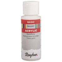Acrylic-Bastelfarbe, Flasche 59 ml, alabasterweiß