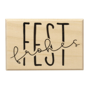 Stempel Frohes Fest, 4x6cm
