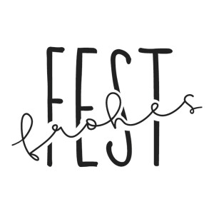 Stempel Frohes Fest, 4x6cm