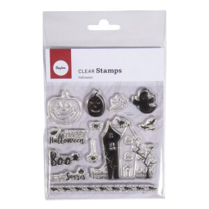 Clear Stamps - Halloween, 102,5x97mm, 13 Motive, SB-Btl....