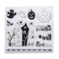 Clear Stamps - Halloween, 102,5x97mm, 13 Motive, SB-Btl. 1Bogen