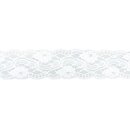 Spitzenband mit Rosen, 10cm, SB-Btl 7,5m, weiß