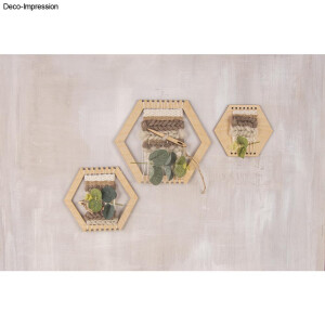Holz Webrahmen Set Wabe, FSC Mix Credit, 12,3 - 20cm,...