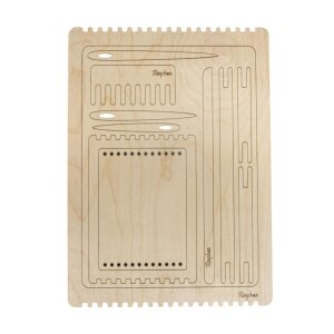 Holz Webrahmen Set, FSC Mixed Credit, 9-21 cm, 11teilig,...