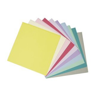 Origami-Faltblätter, FSC Mix Credit, 15x15cm, 80g/m2, Beutel 100Blatt, pastell