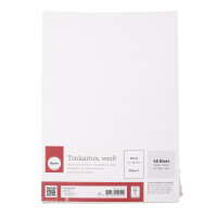 Tonkarton, FSC Mix Credit, DIN A4, 220 g/m2, 50Blatt, schneeweiß