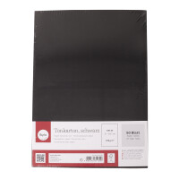 Tonkarton, FSC Mix Credit, DIN A4, 220 g/m2, 50 Blatt, schwarz