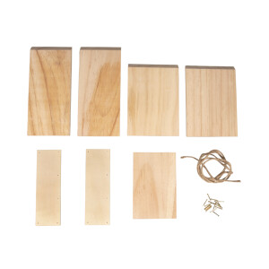 BP Vogelfutterhaus FSC Mix Credit, 19,5x9,8x25cm, Box 1Set, natur