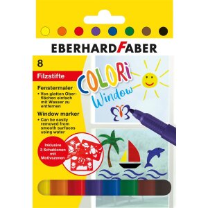 Window Marker, 8 Stück inkl. Schablonen, von...