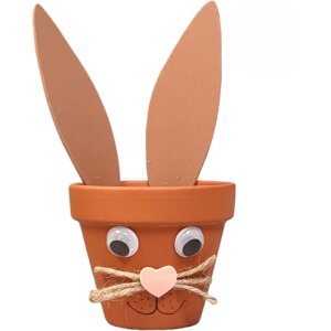 Bastelset Tontopf Hase von Prell, 12 St&uuml;ck