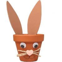 Bastelset Tontopf Hase von Prell, 12 Stück