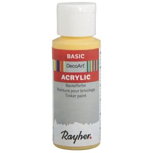 Acrylic-Bastelfarbe, Flasche 59 ml, goldgelb