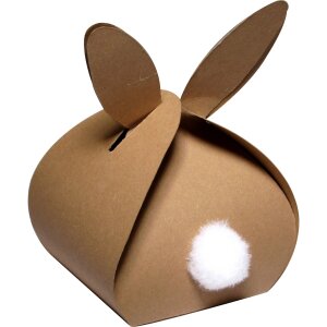 Bastelset Hasen Geschenkbox von Prell, 5 Stück