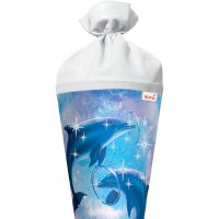 Motivschultüte Delfine rund von Roth, inkl. Schulstarterpaket GRATIS