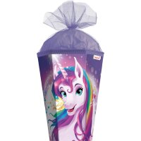 Motivschultüte Einhornportrait sechseckig von Roth, inkl. Schulstarterpaket GRATIS