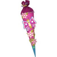 Schultüte Bastelset Schmetterling von Prell, inkl. Schulstarterpaket GRATIS