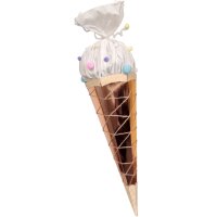 Schultütenrohling irisierend rosegold, h: 68 cm