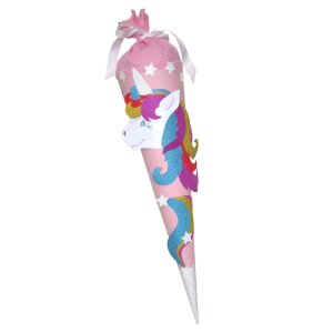 Schultüte Bastelset Einhorn Glitzer von Prell, inkl....