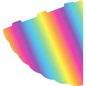 Schult&uuml;tenrohling zum Stecken, 68 cm Regenbogen