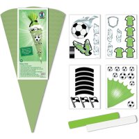 Schultüte Bastelset Fußball von URSUS, inkl. Schulstarterpaket GRATIS