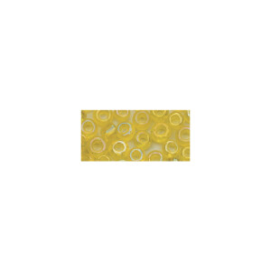 Rocailles, 2,6 mm ø, transp.gelüstert, Dose...