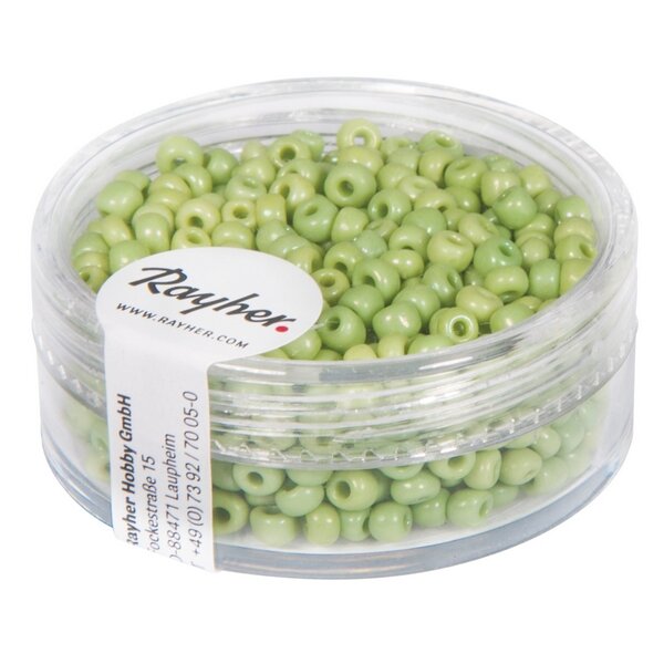 Rocailles, 2,6 mm ø, opak gelüstert, Dose...