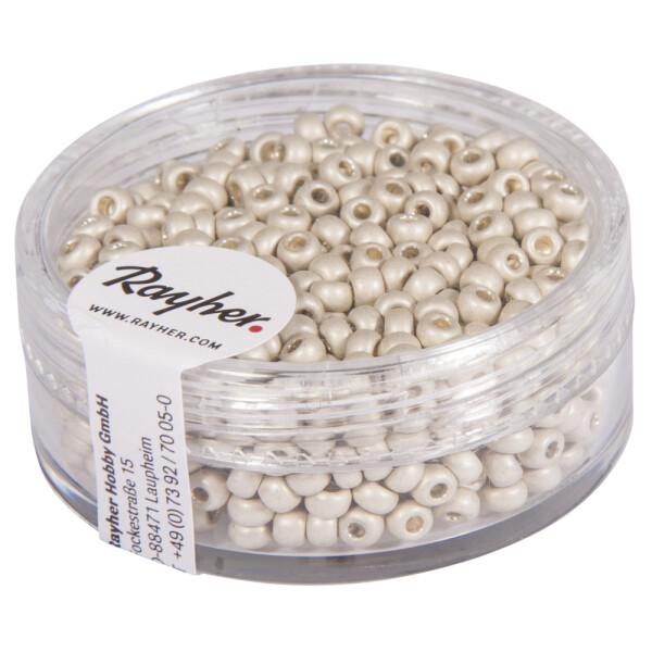 Metallic-Rocailles, matt, 2,6 mm ø, Dose 17g,...