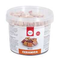 Ceramica Mosaik Mix, 1x1cm, ca.780Stück, Dose 800g, natur