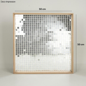 Spiegelmosaik, 1,5x1,5cm, ca.1000St&uuml;ck, Dose 1kg