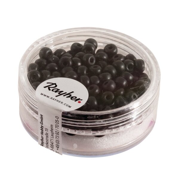 Silk-Bead Glas Rocailles, 4mm ø, Dose...