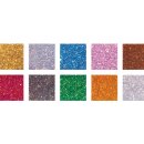 Acryl Mosaik Mix, Glitter, 1x1cm, ca. 1200Stück,...