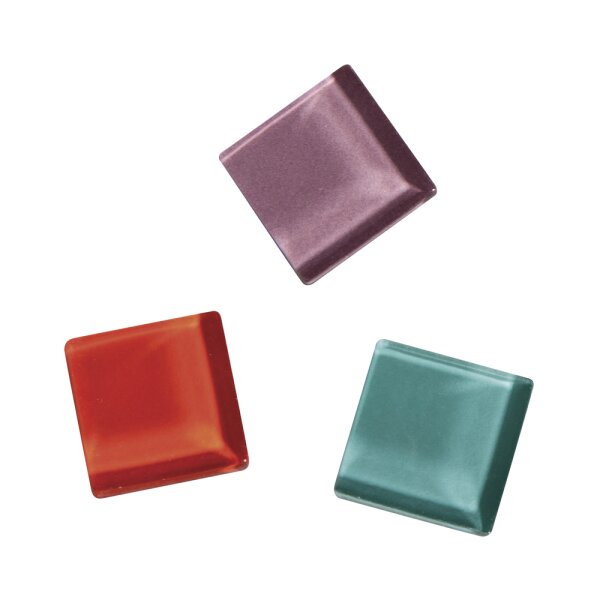 Soft Glas Mosaik Mix, 2x2cm, Dose 500g, bunt