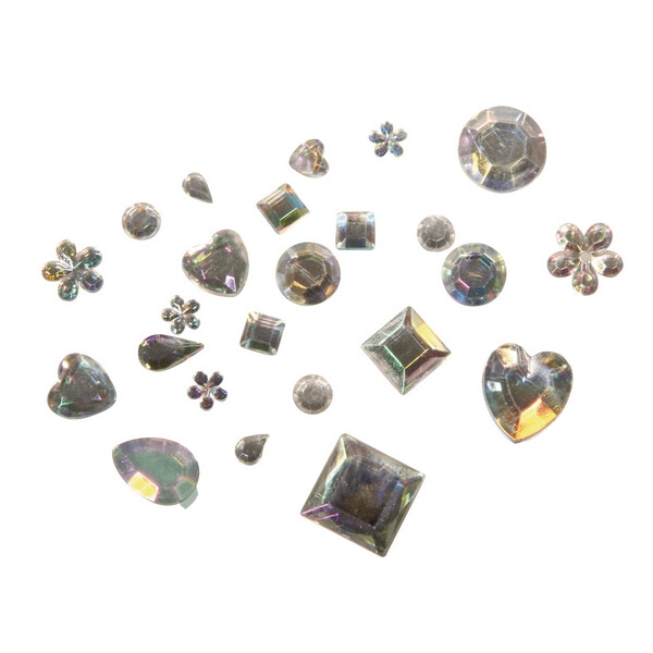 Acryl-Strass-Mix, versch. Formen, 5-14mm, SB-Btl...
