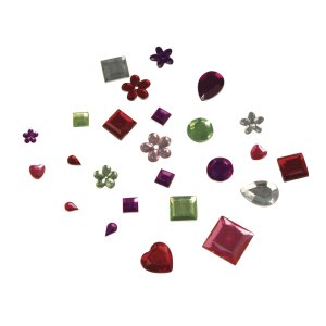 Acryl-Strass-Mix, versch. Formen, 5-14 mm, SB-Btl 1000St&uuml;ck