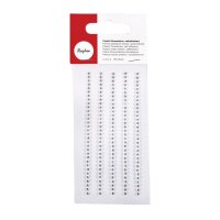 Plastik-Strasssteine, selbstklebend, 2 mm, SB-Btl. 160 Stück, kristall