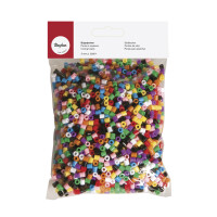 Bügelperlen , 5mm ø, bunter Mix, SB-Btl 3000Stück