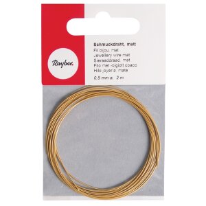 Nylon coated Schmuckdraht, matt, 0,5mm &oslash;