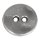 Metall- Zierelement: Knopf, 1,4cm &oslash;, L&ouml;cher 1,5mm &oslash;, altsilber