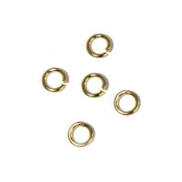 Ringel, rund, 4,6mm ø, 1mm, SB-Btl 30Stück, gold