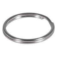 Schlüsselring, 20mm ø, SB-Btl 6Stück, platin