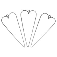 Draht Herz, 12x5cm, SB-Btl 3Stück