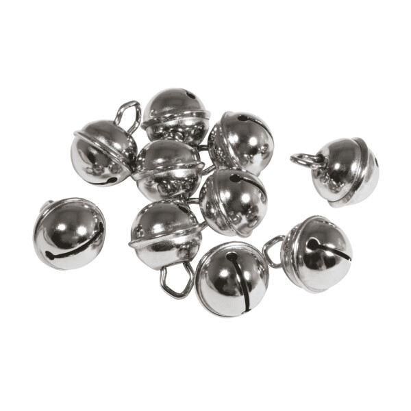 Deko-Metallglöckchen kugelförmig, 15mm...