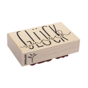 Stempel Gl&uuml;ckwunsch, 5x8cm