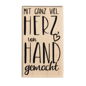 Stempel Herz und Hand, 4x7cm