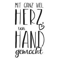 Stempel Herz und Hand, 4x7cm