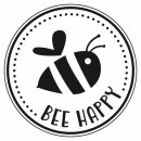 Stempel Bee happy, 3cm ø