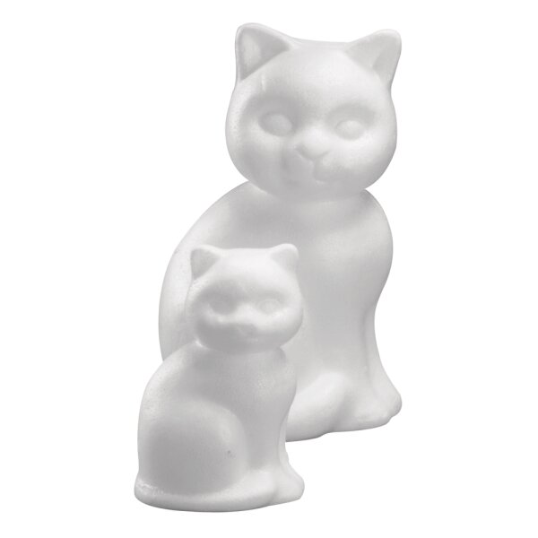 Styropor-Katze, 13 cm