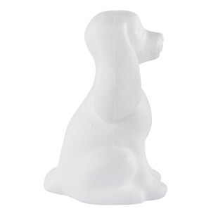 Styropor-Hund, 25 cm