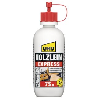UHU Holzleim Express, Flasche 75g, lösungsmittelfrei